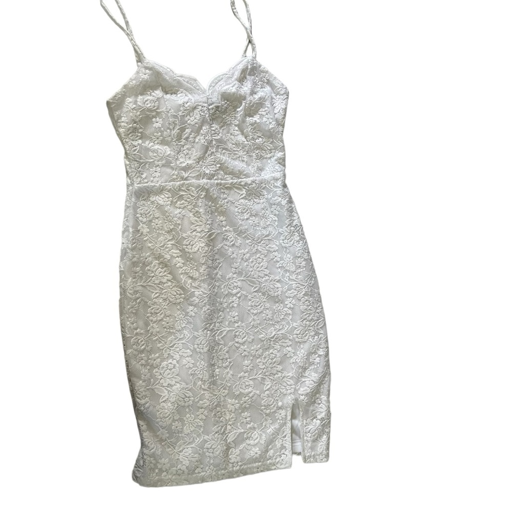 Rue 21 - Womens White Lace Dress Sz. XS - Picture 11 of 12